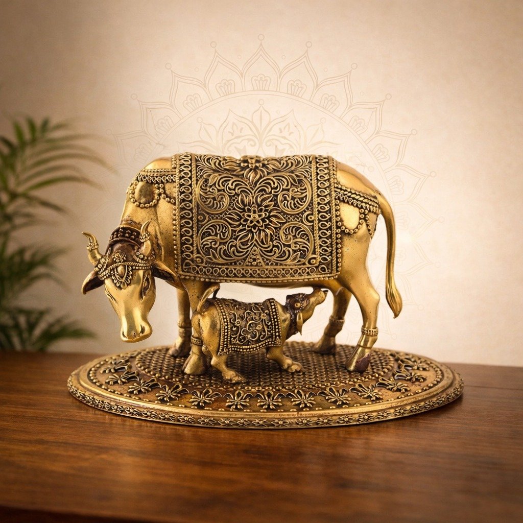 Brass Ganesh Idol - 3 inch